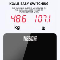 Báscula De Peso Digital De Baño Precisión Alta Cuerpo De Plástico Pantalla LCD Pilas Eléctricas Escala Digital Para El Hogar - details 3