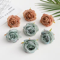 10Pcs Rosas De Seda Artificiales Para Decoración De Casamiento Y Navidad Flores De Terciopelo Para Artesanía Scrapbooking Y Manualidades - details 3
