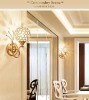 Lámpara De Pared De Cristal De Lujo Nórdica E27 Para Dormitorio Pasillo Aisle Balconada Escalera Armario Iluminación Interior Del Hogar - details 4