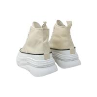 Eva Zorteon - Zapatilla Abotinada para Mujer Cómoda Material de Lona de Plataforma y Cierre de Cordones . Modelo L006. - details 9