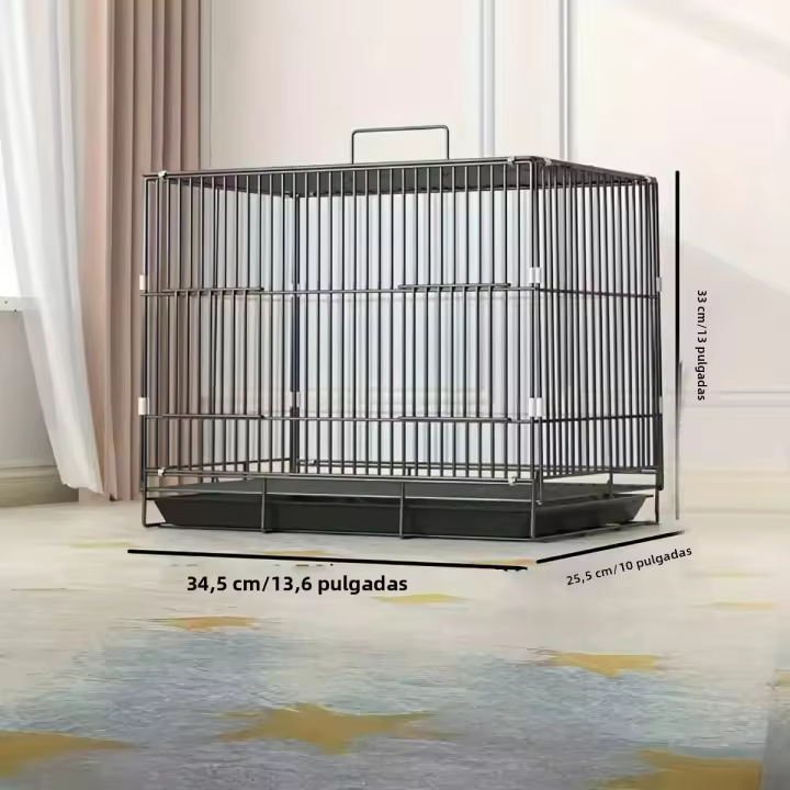 Cage Para Pájaros Grande Espacio Doméstico Cages Para Pequeños Mascotas Material De Hierro Tipo Para Pájaros - 1
