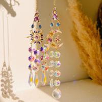 Aros De Viento Colgantes De Cristal Con Prisma De Sol Y Estrella Decoración De Pared En Rosa Para Habitación Arte Y Manualidades Para Exteriores - details 0