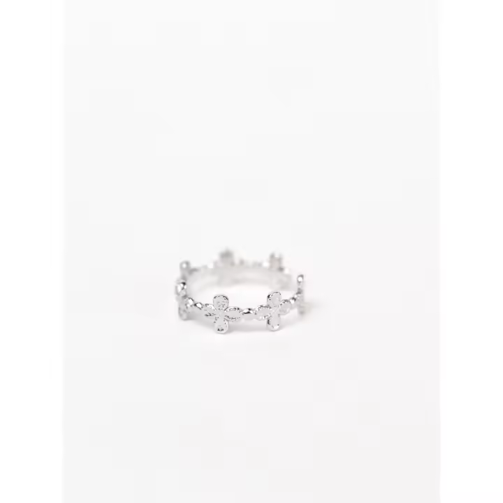 Paloma Wang Anillo de plata de ley 925 con diseño de flor - 1
