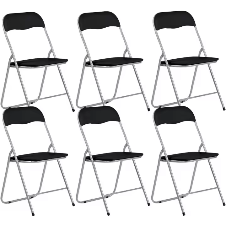 Pack 6 Sillas Plegables Acolchadas Basic 44x46x79cm 7house - 1