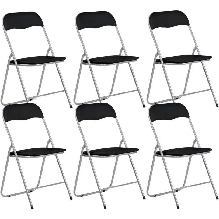 Pack 6 Sillas Plegables Acolchadas Basic 44x46x79cm 7house - 1