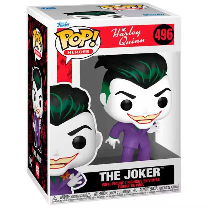 Funko Pop Heroes Harley Quinn Animated Series The Joker 7585-Figura de Vinilo Coleccionable - Idea de Regalo- Mercancia Oficial - Juguetes para Niños y Adultos - Movies Fans - Muñeco para Coleccionistas y Exposición - 1