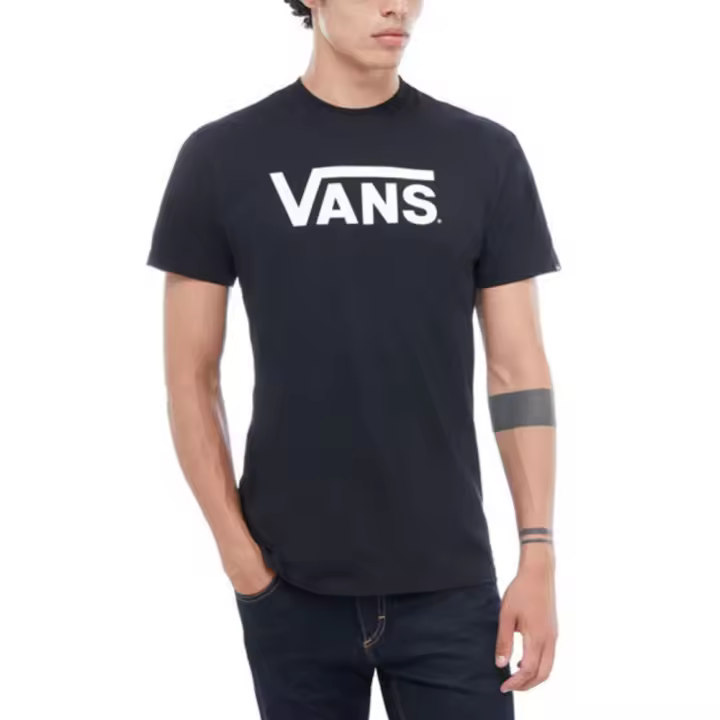 Camiseta Vans Classic Negro Blancas Vn000Gggy281 Hombre - 1