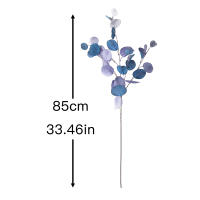 Kahaul Hojas De Eucalipto Artificiales En Seda Para Decoración De Fiestas Y Bodas Arreglo De Pared DIY Plantas Falsas De Largo Ramo Decoración Del Hogar - details 1