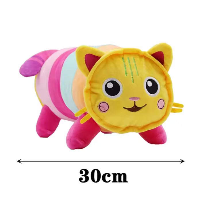 Muñeca De Peluche Gabby Dollhouse Juguete De Dibujos Animados Gato Sonriente Animal De Peluche Abrazo De Gato Para Niñas Regalos De Cumpleaños - 1