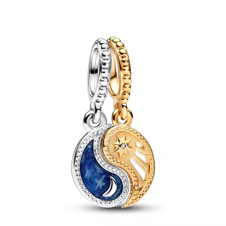 Pandora Charm Colgante Sol & Luna en Dos Tonos 762678C01 , para Mujer - 1