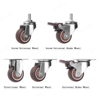 4PCS Ruedas De Muebles 1-2 Pulgadas Rodillo De Goma Para Sillón De Oficina Y Escritorio Universal Silencioso 360° Giratorio - details 0