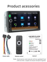 BQCC 2 Din 7" Radio Para Coche Universal Con Android Auto Carplay FM USB BT Estéreo Colorido AUX Multimedia In-Dash 12V - details 17