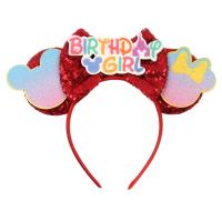 Diademas De Cumpleaños Para Niños Con Lentejuelas Y Largas Cuentas Estilo Mickey Y Minnie Adornos Para Fiestas Decoraciones De Cabeza Lindas Con Abrazaderas Para Orejas - details 10