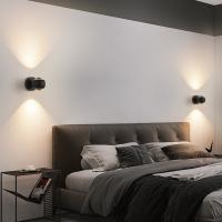 Lámpara De Pared Moderna De Lujo Para Dormitorio Con Cuerpo De Metal Templado Y Lente De Acrílico Luz LED Rotativa Nordic Sconce Iluminación Para Dormitorio Comedor Foyer Estudio - details 3
