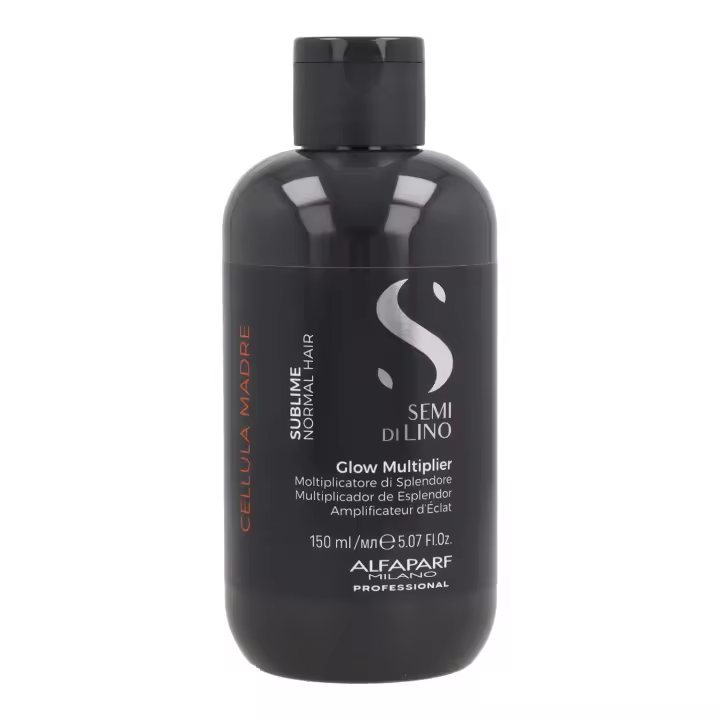 Alfaparf semi di lino sublime cell madre glow multiplier 150 ml, concentrado reestructurante para mezclarlo exclusivamente con semi di lino cellula madre beauty genesis. - 1