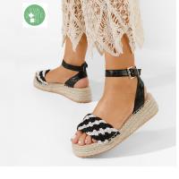 Eva Zorteon- Sandalias Mujer Plana Yute,Alpargata plataforma Verano. Marca TULIPANO. - details 0
