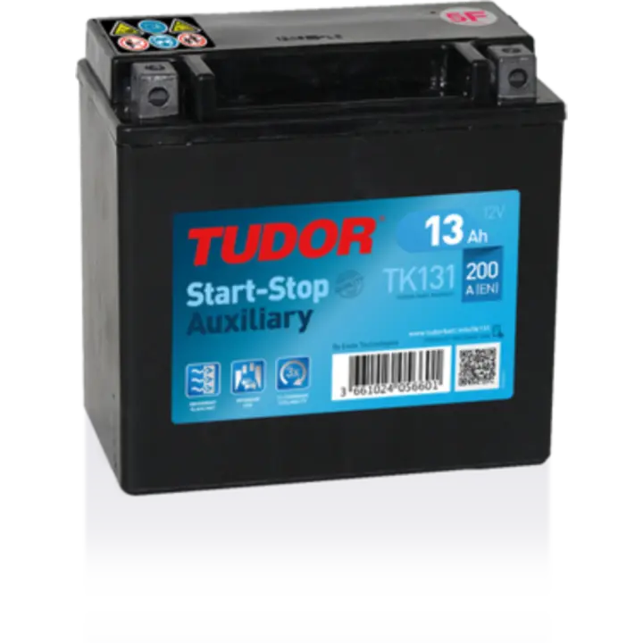 Batería de coche Tudor TK131. 12V - 13Ah/200A (EN) (150x90x145mm) - 1