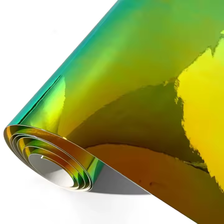 Pegatinas De Coche Vinilo Impermeable Doradas Arco Iris Láser Para Motocicletas Y Cuerpo Del Coche Accesorios De Modificación De Coche PVC Sin Químicos Peligrosos - 1