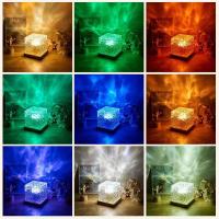 Proyector De Galaxia Con Luz Nocturna De 16 Colores Y 30 Modos De Iluminación Onda De Mar Para Niños Luz De Ambiente Rectangular Sin Bombillas Incluidas - details 1