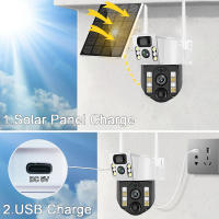 Cámara Solar WiFi/4G IP CCTV De Vigilancia Exterior Con Monitor De Batería Detección Humana Y PIR Protección De Seguridad Para El Hogar - details 1