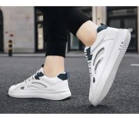 Zapatos De Hombre Primavera Verano Algodón Transpirable Casual Plataforma Bajo Blanco Moda 2024 Zapatillas De Cuero Artificial Talla Verdadera - details 15