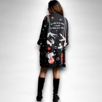 Vestido Reina de la Pista Anabel Lee - Camisero Oversize con Estampado Circo - details 2
