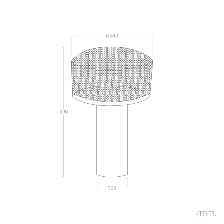 Ledkia Lámpara de Mesa Metal Kondavil Azul - 1