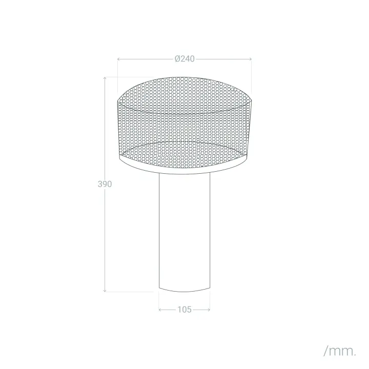 Ledkia Lámpara de Mesa Metal Kondavil Azul - 1