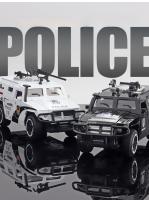Coche De Policía De Combate Armado Knight 1:32 Escala Con Puertas Abiertas Luz Y Sonido Función Retroceso Aleación De Metal Regalos Para Niños - details 2