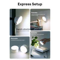 Lámpara De Noche LED Con Sensor De Movimiento 360° Recargable Por USB Luz De Armario Sin Cable Para Gabinete Moderna Instalación En Pared - details 4