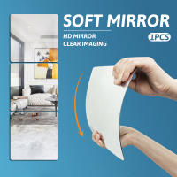 Espejo Largo De Pared Acrílico Suave Para El Hogar Marco Sin Marco Cuadrado Flexible Y Antirrompible Para Baño Sala De Estar Y Armario De Vestir - details 2