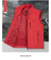 Chaleco De Verano Para Hombre Chaleco Sin Mangas Táctico Impermeable Para Caza Pesca Camping Con Bolsillos Y Cola De Caballo Casual - details 20