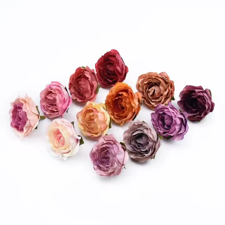 10/30 Piezas Rosas Cabeza De 4CM Accesorios De Boda Navidad Decoraciones Para El Hogar Scrapbooking Flores Artificiales - 1