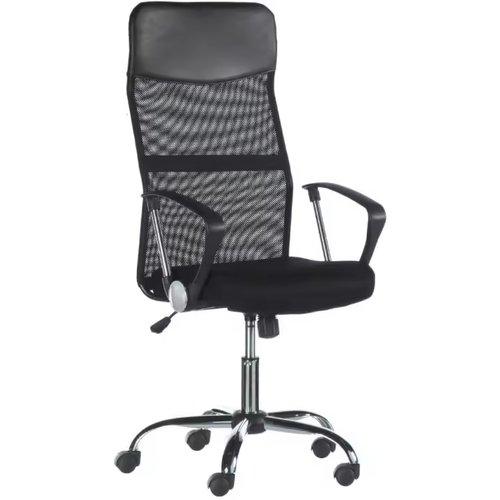 DUPI Silla de Oficina Meeting 58x58x120cm | Tela de Malla de Rejilla | Giratoria 360º | Altura Ajustable | 5 Ruedas Dobles - 1