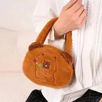 Mochila De Peluche De Delfín Kapybara Dual Propósito Bolso De Hombro Con Muñeco De Agua Pequeño Bolsa De Mano Para Jóvenes Y Adultos Unisex - details 3