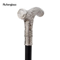 Bastón De Moda Con Relieve De Cabeza De Águila Blanca Y Flor Totem 93cm Punta De Goma Material De Eje De Acero Para Actividades Al Aire Libre - details 5