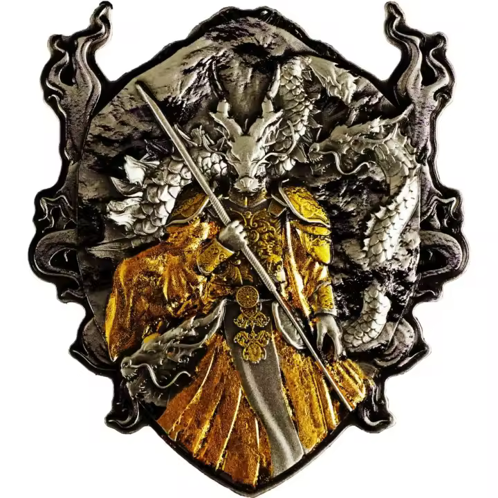 ETERNAL DRAGON AMULETO Moneda Plata 2 Oz 2000 Francos CFA Camerún 2025 - 1