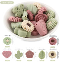 Nuevos Bolas De Silicona Con Diseño De Cactus Y Hojas Para Creación De Joyería Manual DIY Kit De Accesorios Para Collares Pulseras Y Llaveros - details 11