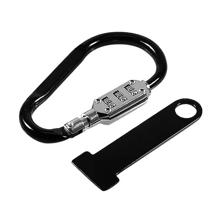 Motocicleta casco de bloqueo antirrobo abierto cara casco cerradura sujetador + T-bar para carreras de moto bicicleta - 1