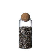 Tarro de Vidrio para almacenamiento, 3 piezas, tarros de Vidrio hermético, con Tapon de Corcho, (500/800/1000 mL) - details 3