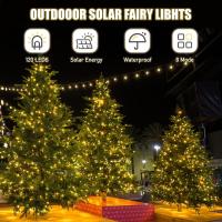 [2 Pack Guirnalda Luces LED Exterior Solar 12M 120 LED Luces Solares LED Exterior Jardin 8 Modos Cadena de Luces Decoracion para Arbol Fiesta Bodas Patio Festivales Halloween - details 6