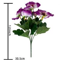 Ramo De Flores Artificiales De Coquelicot 26cm Decoración Para Hogar Y Jardín Bouquet Falso De Plástico Para Bodas Y Fiestas - details 5
