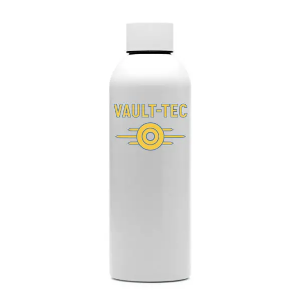 botella bidon vault tec  fallout Bidón de Acero Inoxidable 304: Tu Compañero Duradero para Hidratación | Albithinia - 1