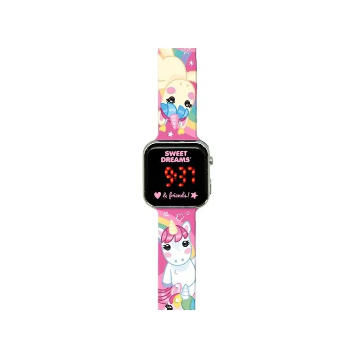 RELOJ LED PARA NIÑAS DE SWEET DREAMS CON PULSERAS DE PLÁSTICO - FUNCIONA CON PILA - 1
