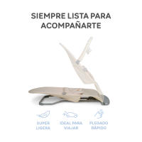 ms Hamaca para Bebé Lullaby - Hamaca con vaivén Natural - Plegable Y Portatil 2 En 1 Mecedora Y Silla - details 1