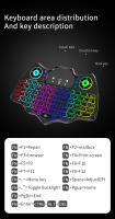Teclado Inalámbrico Mini V18 Con Mouse De Aire Multicolor Retroiluminado Para Android TV Box Compatible Con French Spanish Russian - details 11