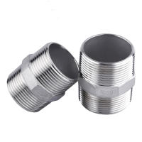 Conector De Tubo Reductor De Hombre Doble En Acero Inoxidable 304 1/2" Para Juntas De Tubería BSPT Mecánicas Dn10 Dn15 Dn25 - details 1
