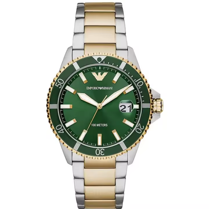 Emporio Armani Reloj hombre AR80063, con calendario, Incluye Caja Original, Diámetro: 42MM - 1