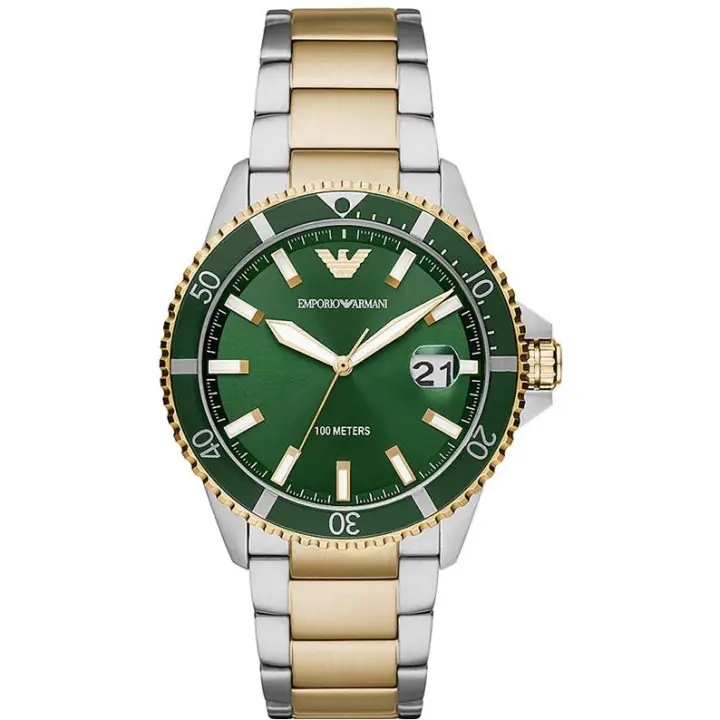Emporio Armani Reloj hombre AR80063, con calendario, Incluye Caja Original, Diámetro: 42MM - 1