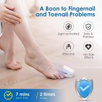 Dispositivo de lámpara de limpieza de hongos en las uñas, lámpara de fototerapia de uñas con pantalla digital, adecuada para uñas de los pies y uñas gruesas dañadas y descoloridas, removedor de hongos en las uñas recargable por USB para uso doméstico - details 2